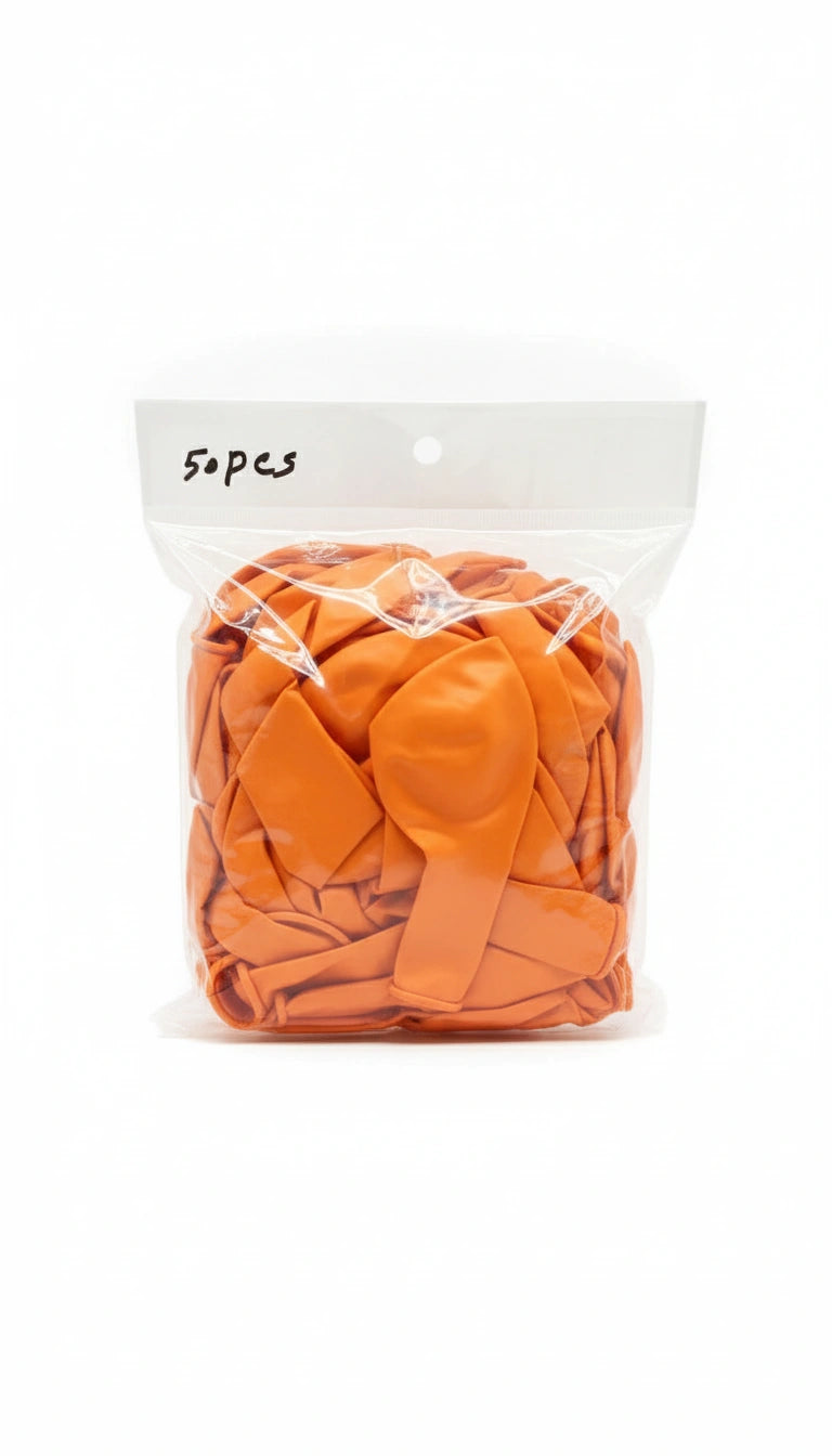 Ballons 50 pcs Orange / بالونات ٥٠ قطعة برتقالي