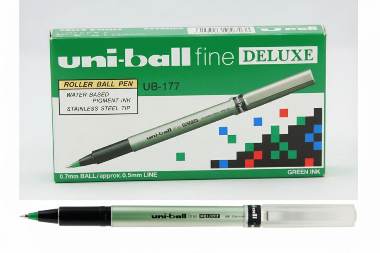 uni-ball eye fine DELUXE UB-177 Green 0.7 / يوني بول آي فاين ديلوكس UB-177 أخضر 0.7
