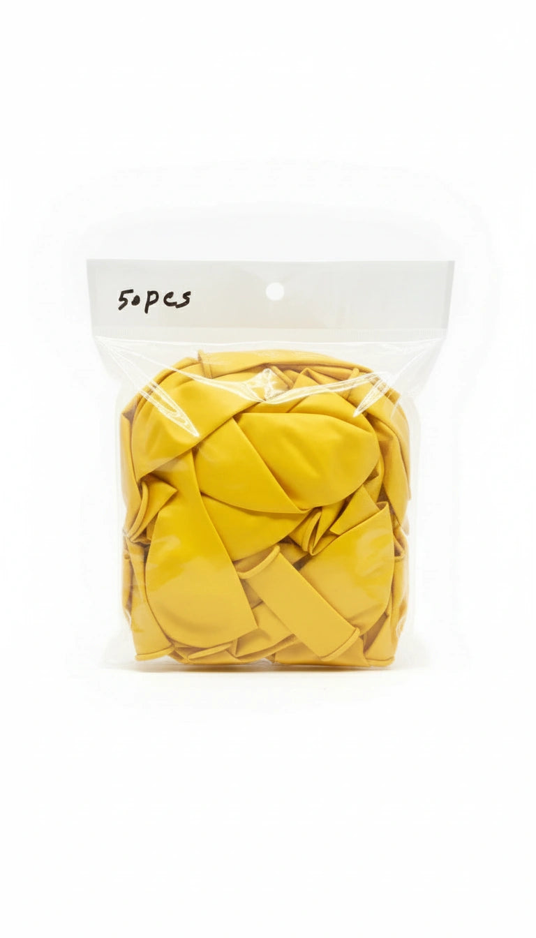 Ballons 50 pcs Yellow / بالونات ٥٠ قطعة اصفر