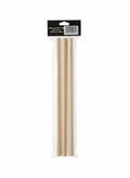 Wooden dowel rods 3 pcs thin / قضبان خشبية أسطوانية (3 قطع رفيعة)