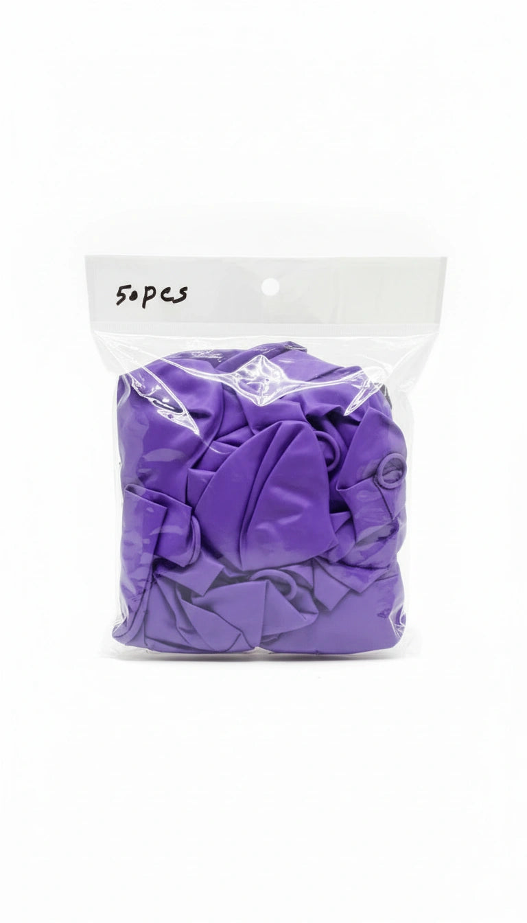Ballons 50 pcs Purple / بالونات ٥٠ قطعة أرجواني