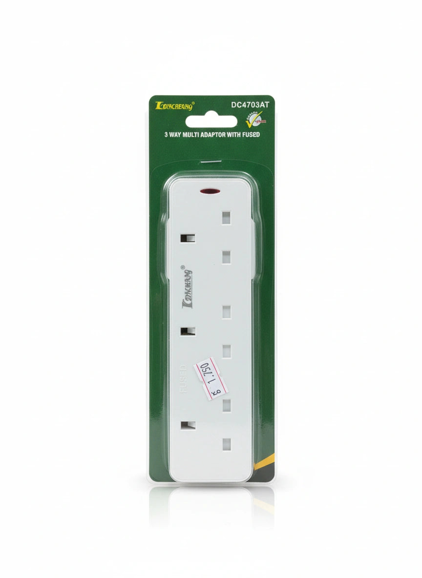 DAOHANG MULTI ADAPTOR WITH FUSED / محول كهرباء متعدد داوهانغ مزوّد بفيوز (مصهر)