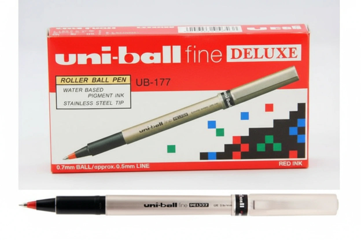 uni-ball eye fine DELUXE UB-177 Red 0.7 / يوني بول آي فاين ديلوكس UB-177 أحمر 0.7