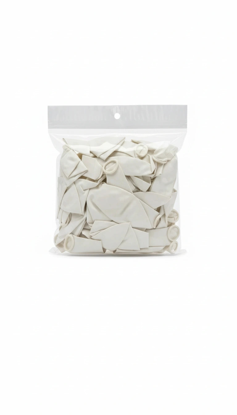 Ballons 50 pcs White / بالونات ٥٠ قطعة أبيض