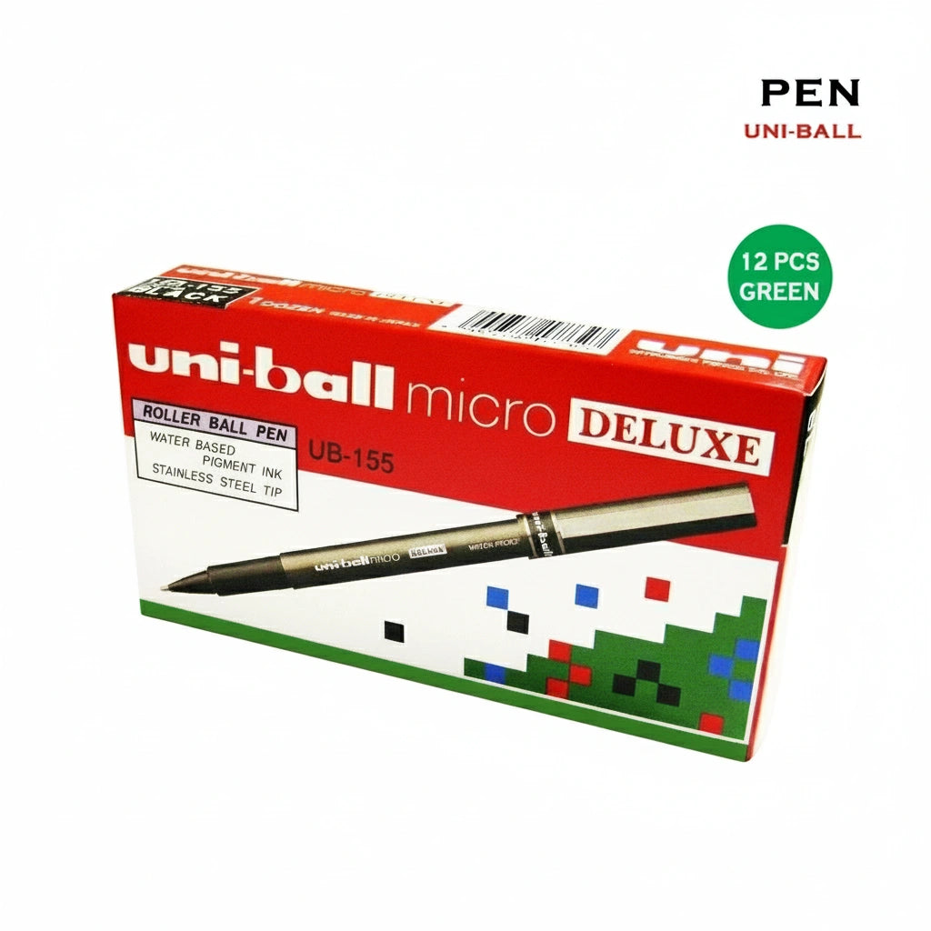 uni-ball eye micro DELUXE UB-155 Green 0.5 / يوني بول آي مايكرو ديلوكس UB-155 أخضر 0.5