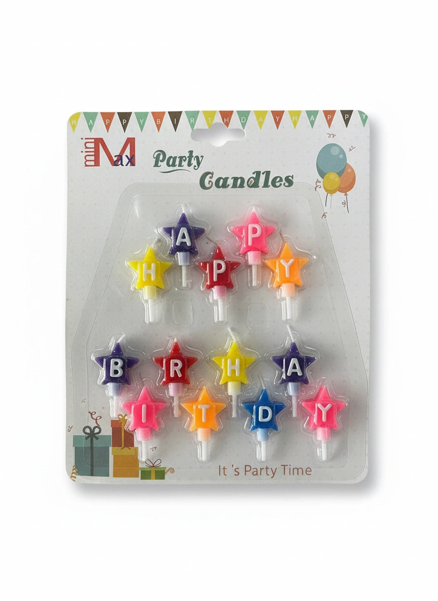 Party candles HBD / شمع حفلة عيد ميلاد (HBD)