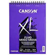 Canson XL MULTITECHNIQUE LIQUIDES 250 gm² / كانسون XL متعدّد التقنيات للسوائل 250 جم/م²