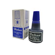 Huhua Endorsing Ink (Without Oil) – Blue / حبر توقيع هوهوا بدون زيت – أزرق