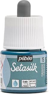 Pebeo Setasilk Silk Paint Turquoise / بيبو سيتاسيلك لون حرير فيروزي