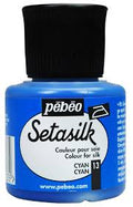 Pebeo Setasilk Silk Paint Cyan / بيبو سيتاسيلك لون حرير سماوي