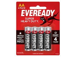 EVEREADY AA 4 PACK Super heavy duty batteries / بطاريات EVEREADY ‏AA فائقة التحمل عبوة 4