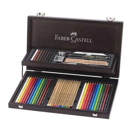 Faber-castell 54 Compendium Set / فابر-كاستل طقم 54 قطعة
