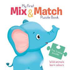Puzzle Book Wild animals learn Colours / كتاب أحاجي: الحيوانات البرية تتعلم الألوان