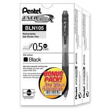 Pentel ENERGEL X 0.5mm Black x12 / بنتل إنرجل X 0.5 مم أسود ×12