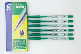 Pilot Ball Point Pen BP-S-F x12 Green FINE / بايلوت قلم حبر كروي BP-S-F×12 أخضر دقيق