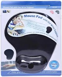 Mouse Pad with Gel wrist Support / وسادة ماوس مع دعم معصم هلامي
