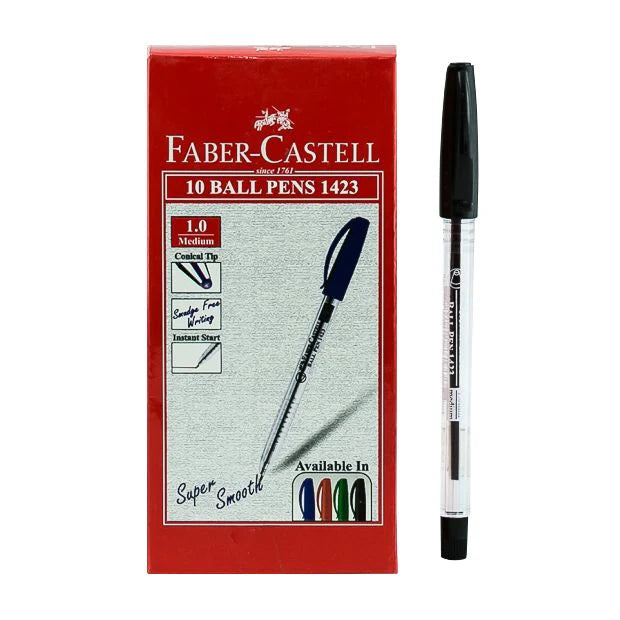 Faber Castell 10 Ball Pens 1423 / فابر كاستل 10 أقلام حبر 1423