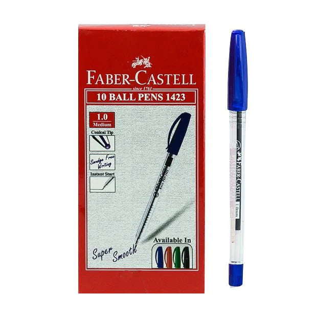 Faber Castell 10 Ball point Pens / فابر كاستل 10 أقلام حبر جاف