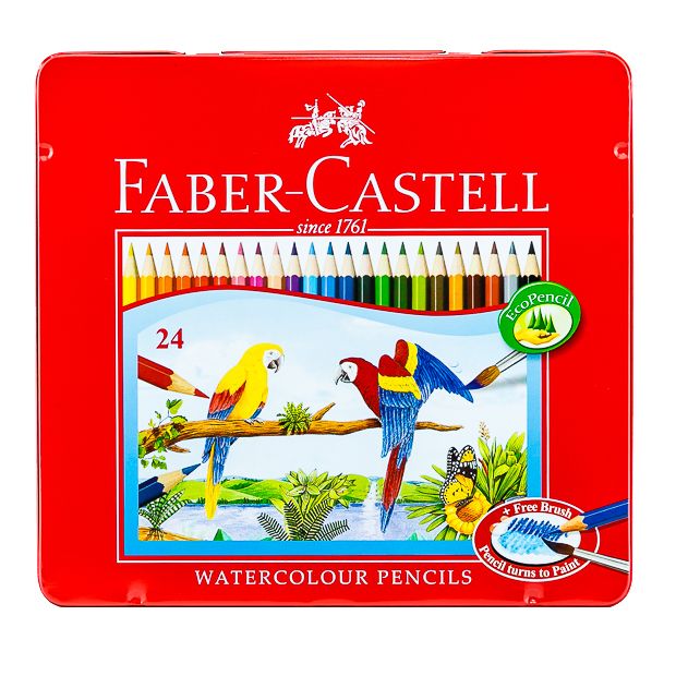 Faber Castell 24 Watercolour Pencils / فابر كاستل 24 قلم تلوين مائي
