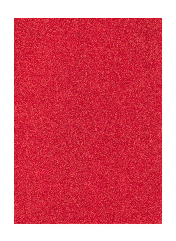 Glitter foam Sheet Red 50x70 / ورق لامع أحمر مقاس 50×70 سم
