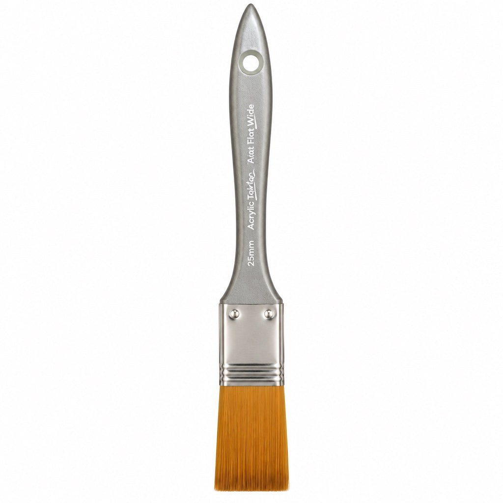 Mont Marte Acrylic Taklon Flat Wide Brush 25 mm / فرشاة أكريليك مونت مارت تاكلون مسطحة عريضة 25 مم