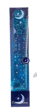 Glitter Oil Ruler 15cm Constellation Ruler / مسطرة ناعمة 15 سم بزخارف الأبراج