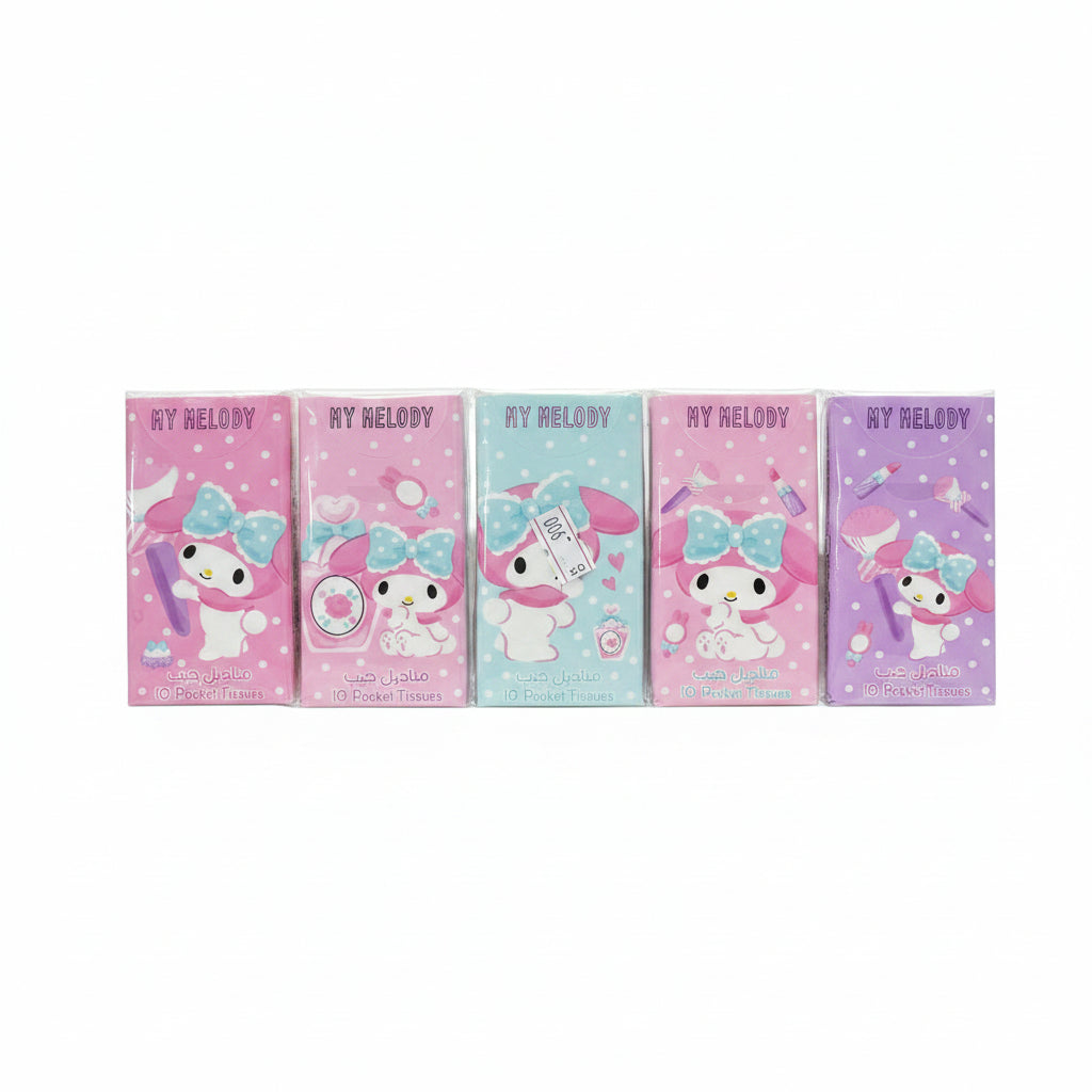 My Melody 10 Pocket Tissues / مناديل جيب ماي ميلودي – 10 مناديل