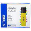 Maxi Highlighter 10 Pcs Yellow / ماكسي محدد نص 10 قطع أصفر