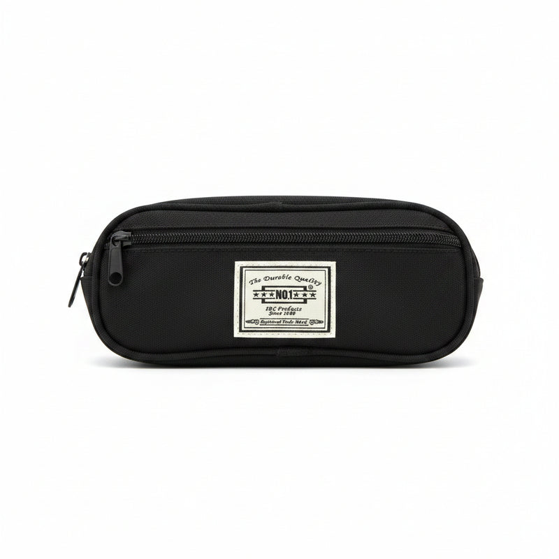 NO.1 2CC Solid Oval Pencil Case – Black / مقلمة نمبر ون 2CC سوليد بيضاوية – أسود