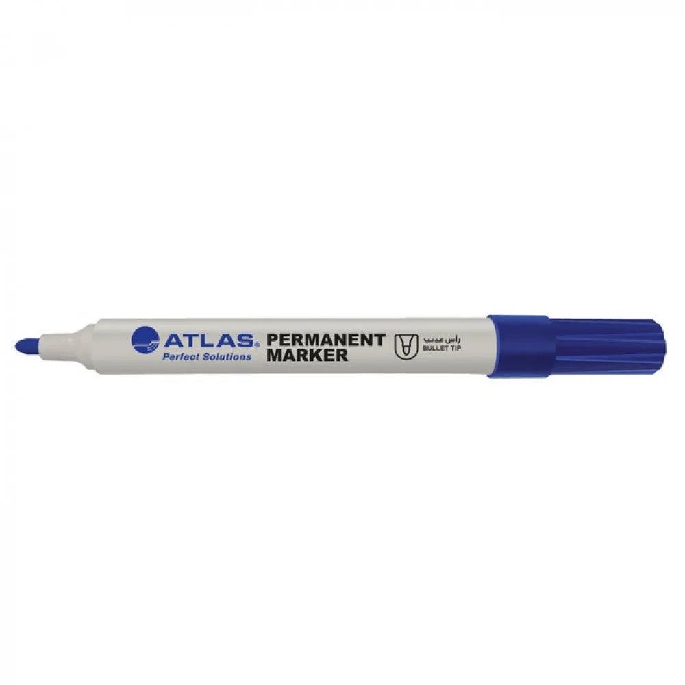 Atlas PERMANENT MARKER Blue Chisel Tip