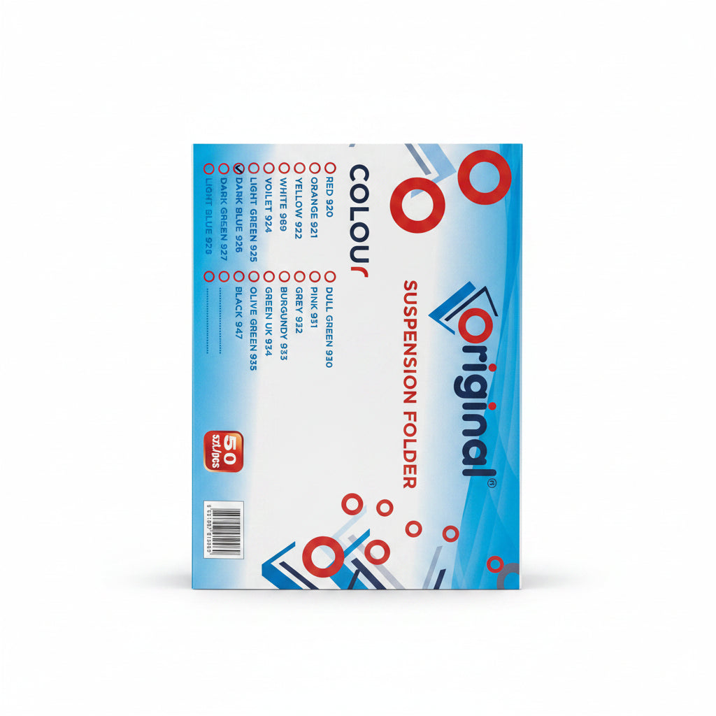 Original Suspension File 50 Pcs Dark Blue / ملفات تعليق أصلية 50 قطعة أزرق داكن