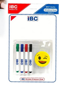 IBC Whiteboard set 18x25 cm / مجموعة سبورة بيضاء IBC مقاس 18×25 سم