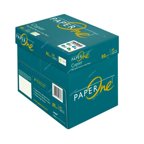 Paper One A4 Copy Paper – 5 Reams (5 × 500 Sheets) | 80 GSM
