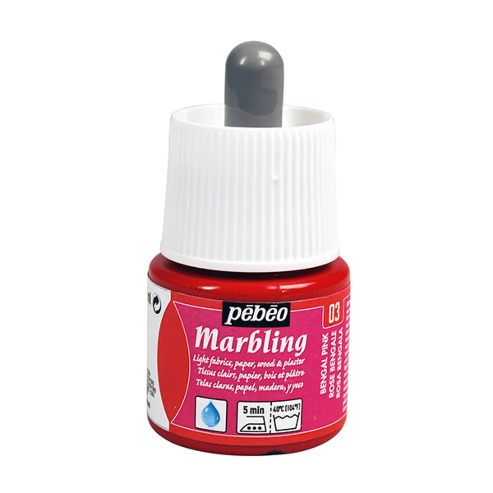 Pebeo Marbling 03 Bengal Pink / بيبو ماربلينغ 03 وردي بنجال