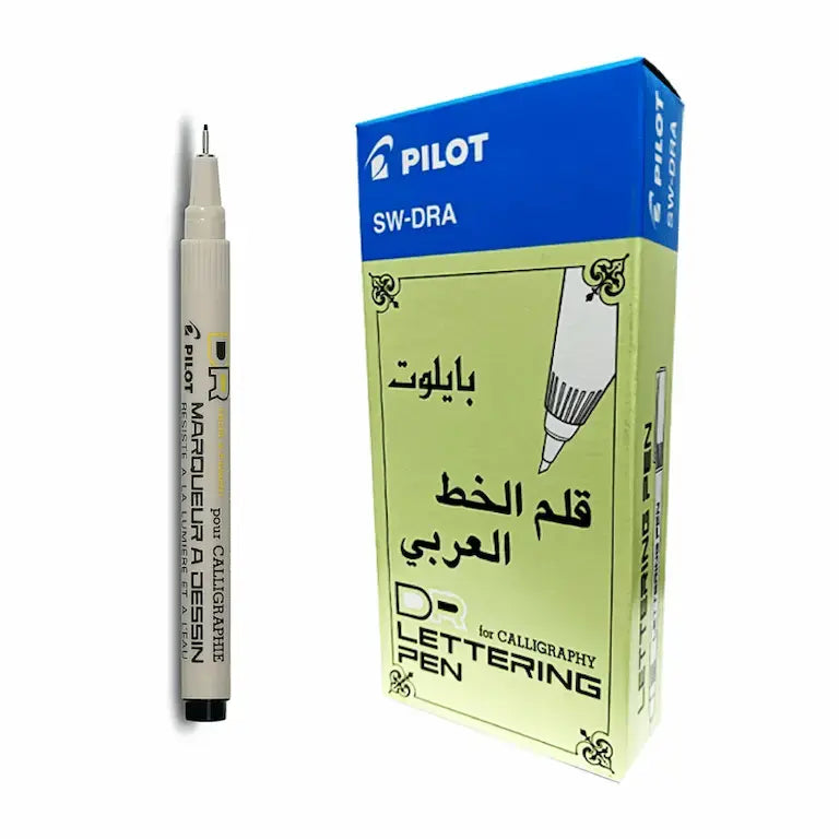 Pilot Lettering Pen Black 1.0 12 pcs