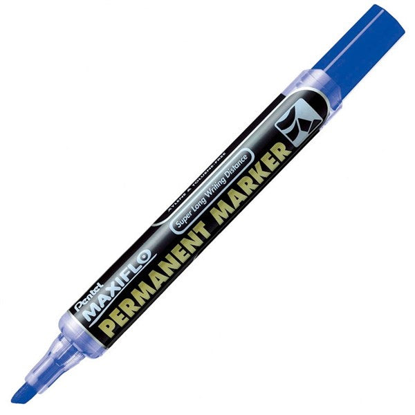 Pentel Maxiflo Permanent marker Blue / قلم تعليم دائم بنتل ماكسيفلو