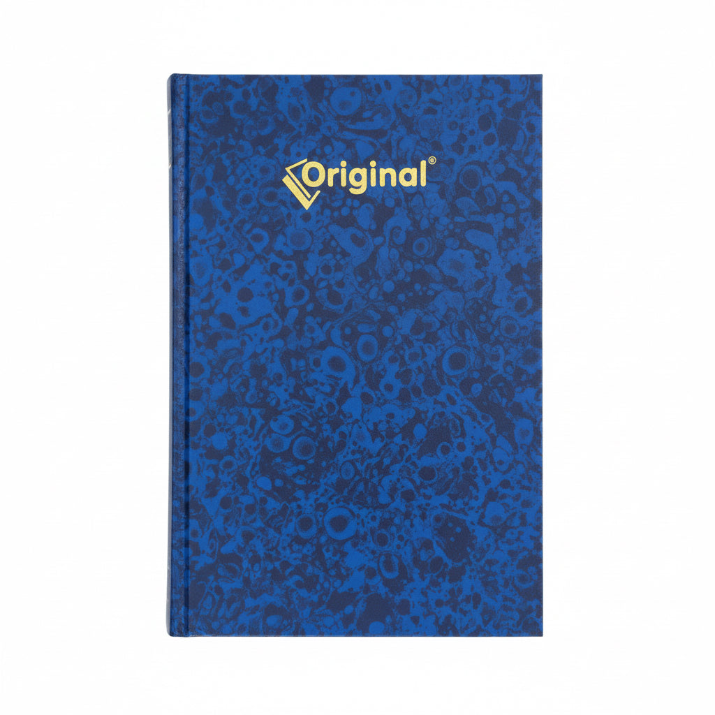 Register Book FS 2Q – Blue Marbled Hardcover / دفتر سجل FS 2Q – غلاف مقوى أزرق رخامي