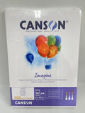 CANSON White mixed media paper 200 gm A4 50 PAPERS / لوحة ألوان للاستعمال مرة واحدة – 40 ورقة