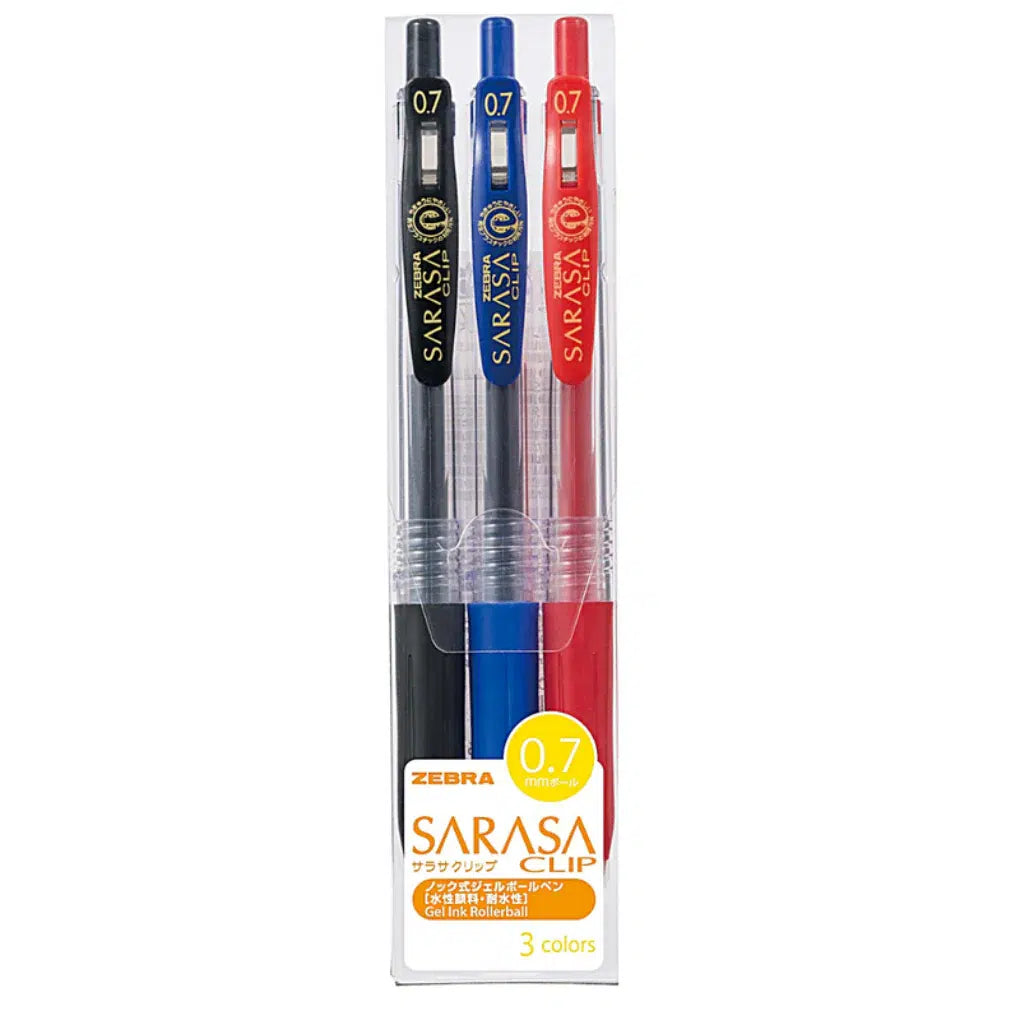 Zebra Sarasa Clip 0.7 Pens – Pack of 3 / زيبرا ساراسا كليب