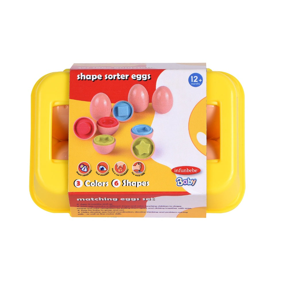 Infunbebe Shape Sorter Eggs / فرز الأشكال – بيض من إنفانبِيبي