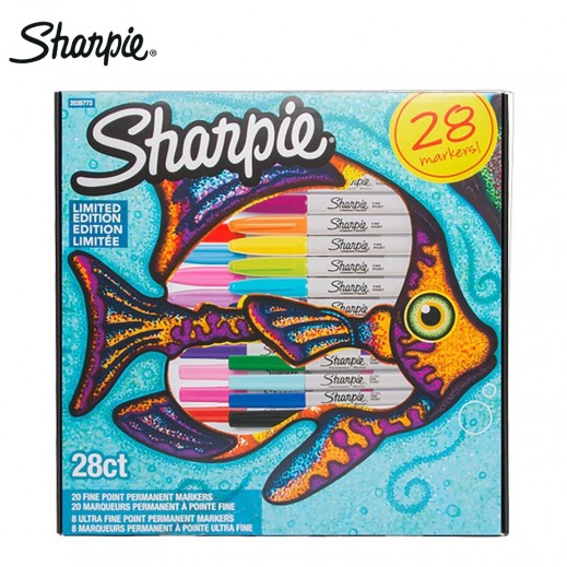 Sharpie 28 Permanent markers / ماركر شاربي دائم 28 قطعة