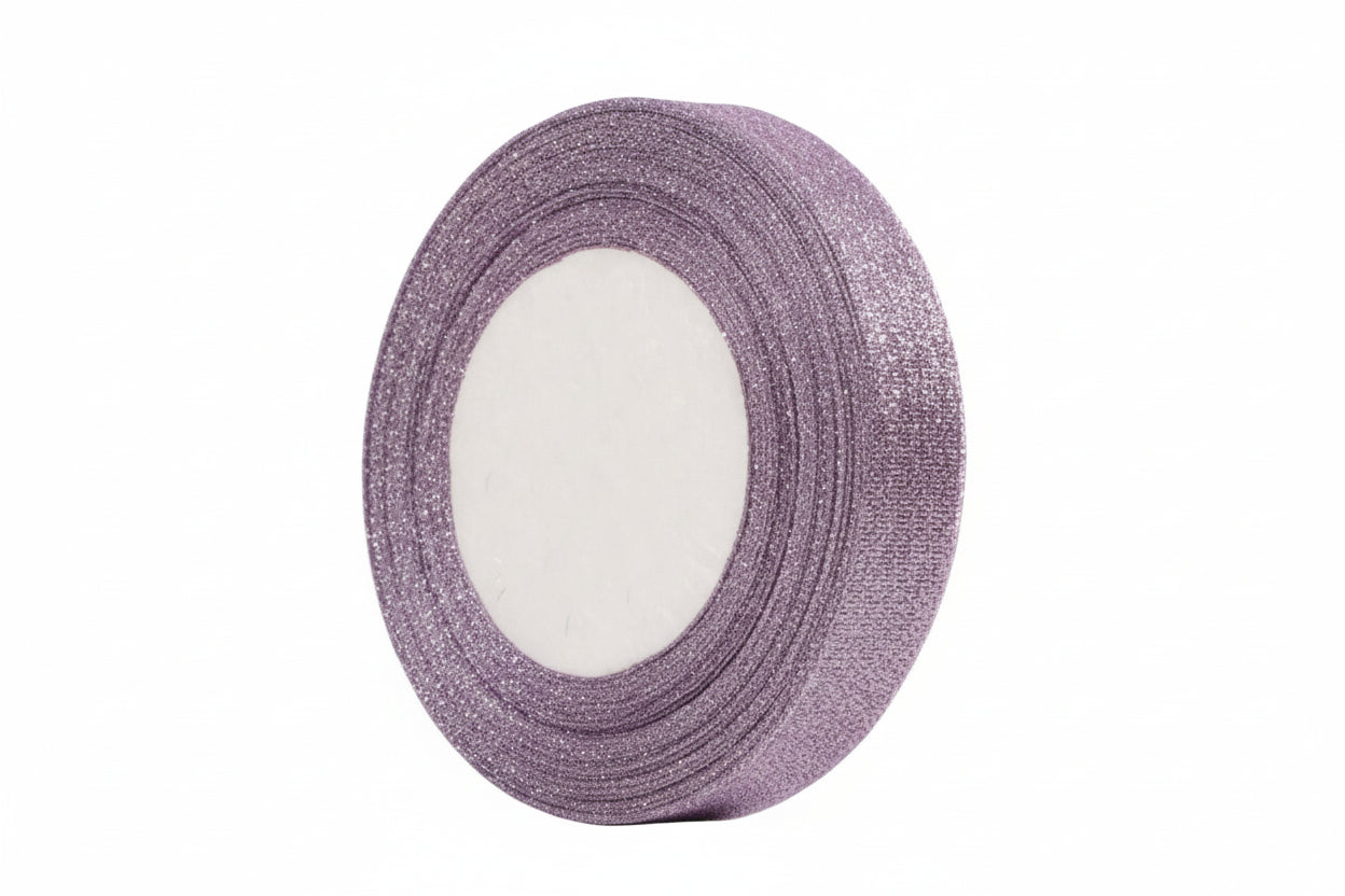 Ribbon 2.5cm Light Purple Glitter / شريط
