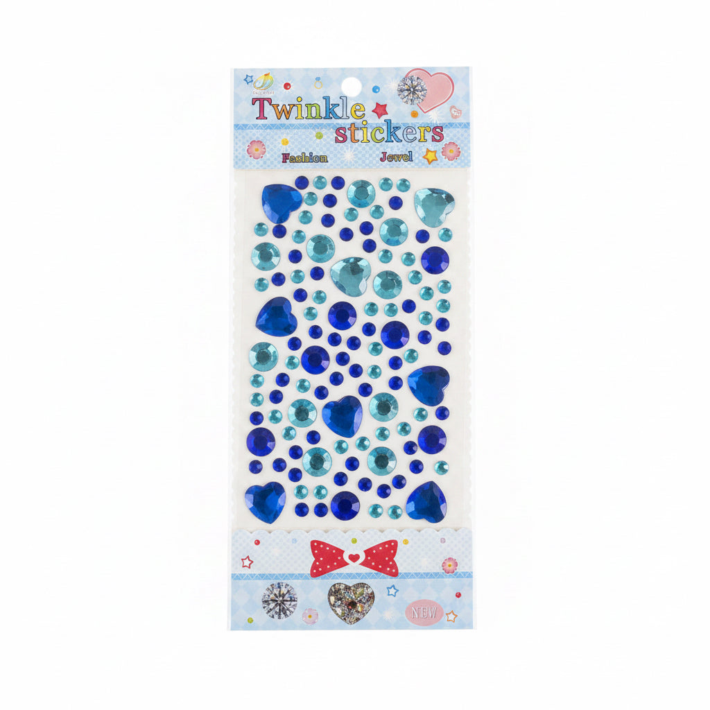 Twinkle Jewel Stickers – Blue / ملصقات جواهر تويكل لاصقة – أزرق