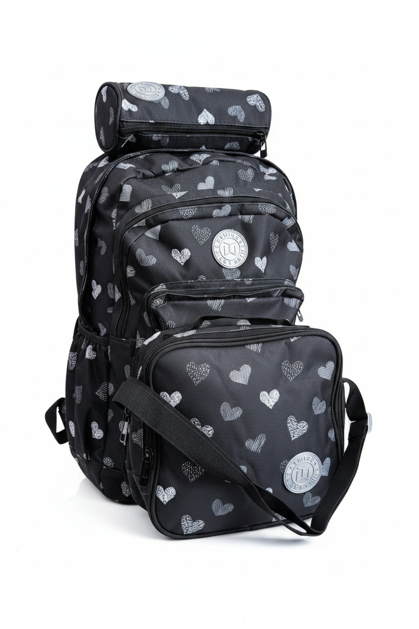 TWINS Hearts School Set 18 inch – Assorted Colours / طقم مدرسي توينز قلوب 18 إنش – ألوان متنوعة