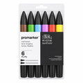 Winsor & Newton Promarker Set – 6 Mid Tones / أقلام ونسور آند نيوتن بروماكر – 6 درجات متوسطة